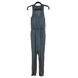 Vintage Juicy Couture XS jean sleeveless long pants jogger ankle jumpsuit #1768